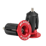 Maxbell 2Pcs Bike Bar End Caps Handlebar End Caps for Cycling Road Bike Most Bicycle red