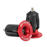 Maxbell 2Pcs Bike Bar End Caps Handlebar End Caps for Cycling Road Bike Most Bicycle red
