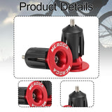 Maxbell 2Pcs Bike Bar End Caps Handlebar End Caps for Cycling Road Bike Most Bicycle red