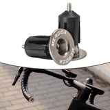 Maxbell 2Pcs Bike Bar End Caps Handlebar End Caps for Cycling Road Bike Most Bicycle argent