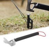 Maxbell Camping Hammer Outdoor Tent Peg Puller for Canopy Fishing Outdoor Activities Black