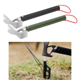 Maxbell Camping Hammer Outdoor Tent Peg Puller for Canopy Fishing Outdoor Activities Black