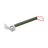 Maxbell Camping Hammer Outdoor Tent Peg Puller for Canopy Fishing Outdoor Activities Green