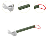Maxbell Camping Hammer Outdoor Tent Peg Puller for Canopy Fishing Outdoor Activities Green