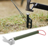 Maxbell Camping Hammer Outdoor Tent Peg Puller for Canopy Fishing Outdoor Activities Green
