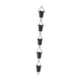 Maxbell Morning Glories Rain Chain Home Decor Rainwater Catcher for Home Backyard Yard