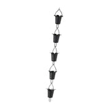 Maxbell Morning Glories Rain Chain Home Decor Rainwater Catcher for Home Backyard Yard