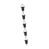Maxbell Morning Glories Rain Chain Home Decor Rainwater Catcher for Home Backyard Yard