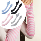 Maxbell Adjustable Arm Sleeves with Gloves Long Arm Covers for Fishing Women Outdoor blue