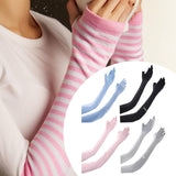 Maxbell Adjustable Arm Sleeves with Gloves Long Arm Covers for Fishing Women Outdoor blue