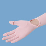 Maxbell Adjustable Arm Sleeves with Gloves Long Arm Covers for Fishing Women Outdoor blue