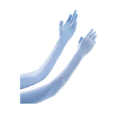 Maxbell Adjustable Arm Sleeves with Gloves Long Arm Covers for Fishing Women Outdoor blue