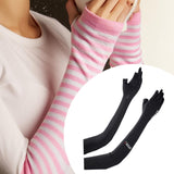 Maxbell Adjustable Arm Sleeves with Gloves Long Arm Covers for Fishing Women Outdoor black