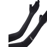 Maxbell Adjustable Arm Sleeves with Gloves Long Arm Covers for Fishing Women Outdoor black