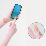 Maxbell Adjustable Arm Sleeves with Gloves Long Arm Covers for Fishing Women Outdoor pink