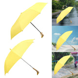 Maxbell Duck Rain Umbrella Cute with Duck Handle for Camping Men Outdoor Sports Folding