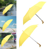 Maxbell Duck Rain Umbrella Cute with Duck Handle for Camping Men Outdoor Sports Folding