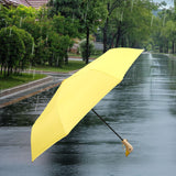 Maxbell Duck Rain Umbrella Cute with Duck Handle for Camping Men Outdoor Sports Folding