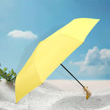 Maxbell Duck Rain Umbrella Cute with Duck Handle for Camping Men Outdoor Sports Folding