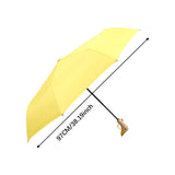 Maxbell Duck Rain Umbrella Cute with Duck Handle for Camping Men Outdoor Sports Folding