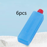 Maxbell 6 Pieces Cooling Ice Packs Leak Proof Ice Blocks for Outdoors Fishing