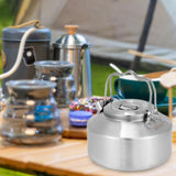 Maxbell Camping Kettle Compact Open Campfire Double Anti Scald Handle Outdoor Kettle 1300ml