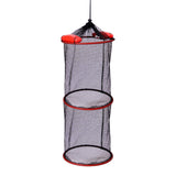 Maxbell Float Fish Basket Kayak Accessories Foldable for Leaches Minnows Live Caught Double Layer