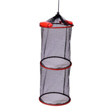 Maxbell Float Fish Basket Kayak Accessories Foldable for Leaches Minnows Live Caught Double Layer