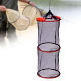 Maxbell Float Fish Basket Kayak Accessories Foldable for Leaches Minnows Live Caught Double Layer