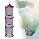 Maxbell Float Fish Basket Kayak Accessories Foldable for Leaches Minnows Live Caught Triple Layer