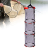 Maxbell Float Fish Basket Kayak Accessories Foldable for Leaches Minnows Live Caught Triple Layer