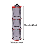 Maxbell Float Fish Basket Kayak Accessories Foldable for Leaches Minnows Live Caught Triple Layer