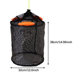 Maxbell Float Fishing Basket Cage Portable Part Foldable Cage for Kayaking Boat Lake Small