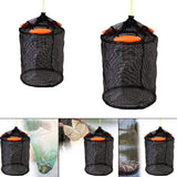 Maxbell Float Fishing Basket Cage Portable Part Foldable Cage for Kayaking Boat Lake Small