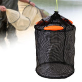Maxbell Float Fishing Basket Cage Portable Part Foldable Cage for Kayaking Boat Lake Large