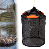 Maxbell Float Fishing Basket Cage Portable Part Foldable Cage for Kayaking Boat Lake Large
