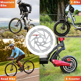 Maxbell Bicycle Brake Rotor Bike Braking Brake Replacement for Mountain Bike E Bikes 140mm