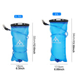 Maxbell Water Bladder Wear Resistant Reservoir Container for Biking Climbing Camping Blue 34cmx17.5cm 2L