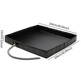 Maxbell Camping Shower Base Floor Portable Travel Garden RV Trip Foldable Shower Pan