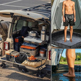 Maxbell Camping Shower Base Floor Portable Travel Garden RV Trip Foldable Shower Pan