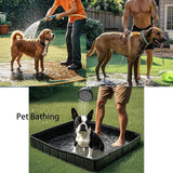 Maxbell Camping Shower Base Floor Portable Travel Garden RV Trip Foldable Shower Pan