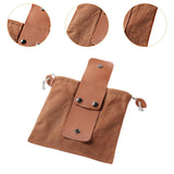 Maxbell Foraging Bag Folding Hunting Pouch for Camping Outside Activities Vegetables Brown