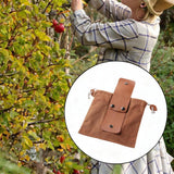 Maxbell Foraging Bag Folding Hunting Pouch for Camping Outside Activities Vegetables Brown