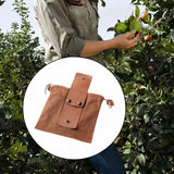 Maxbell Foraging Bag Folding Hunting Pouch for Camping Outside Activities Vegetables Brown