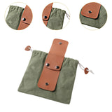 Maxbell Foraging Bag Folding Hunting Pouch for Camping Outside Activities Vegetables Green