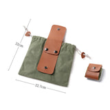 Maxbell Foraging Bag Folding Hunting Pouch for Camping Outside Activities Vegetables Green
