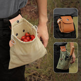 Maxbell Foraging Bag Folding Hunting Pouch for Camping Outside Activities Vegetables Green