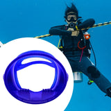 Maxbell Scuba Goggles No Fogging Waterproof Wide Angle for Adults Portable Diving Mask blue