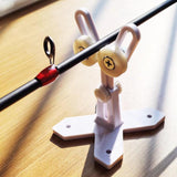 Maxbell Fishing Rod Building Winding Tool Portable Rod Wrapping Equipment Epoxy Rack 30g Transparent