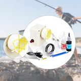 Maxbell Fishing Rod Building Winding Tool Portable Rod Wrapping Equipment Epoxy Rack 60g black